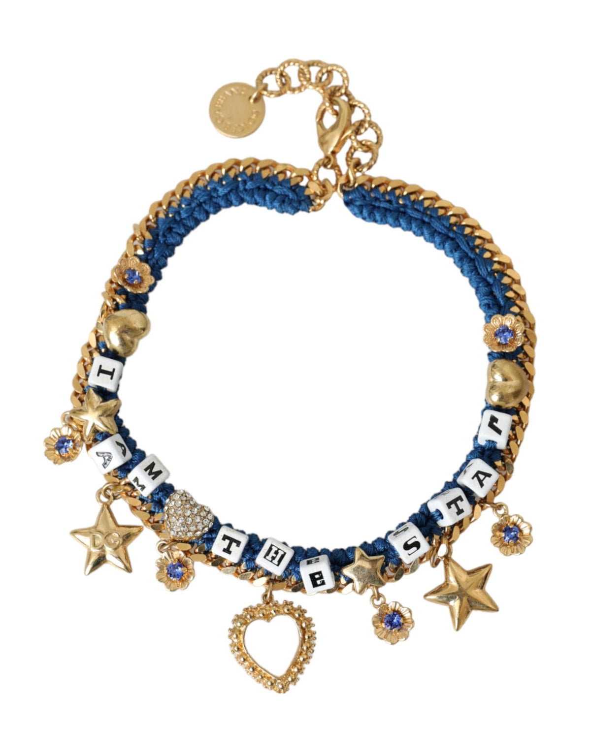 Bracelet Dolce &amp; Gabbana en laiton doré avec chaîne Iam The Star