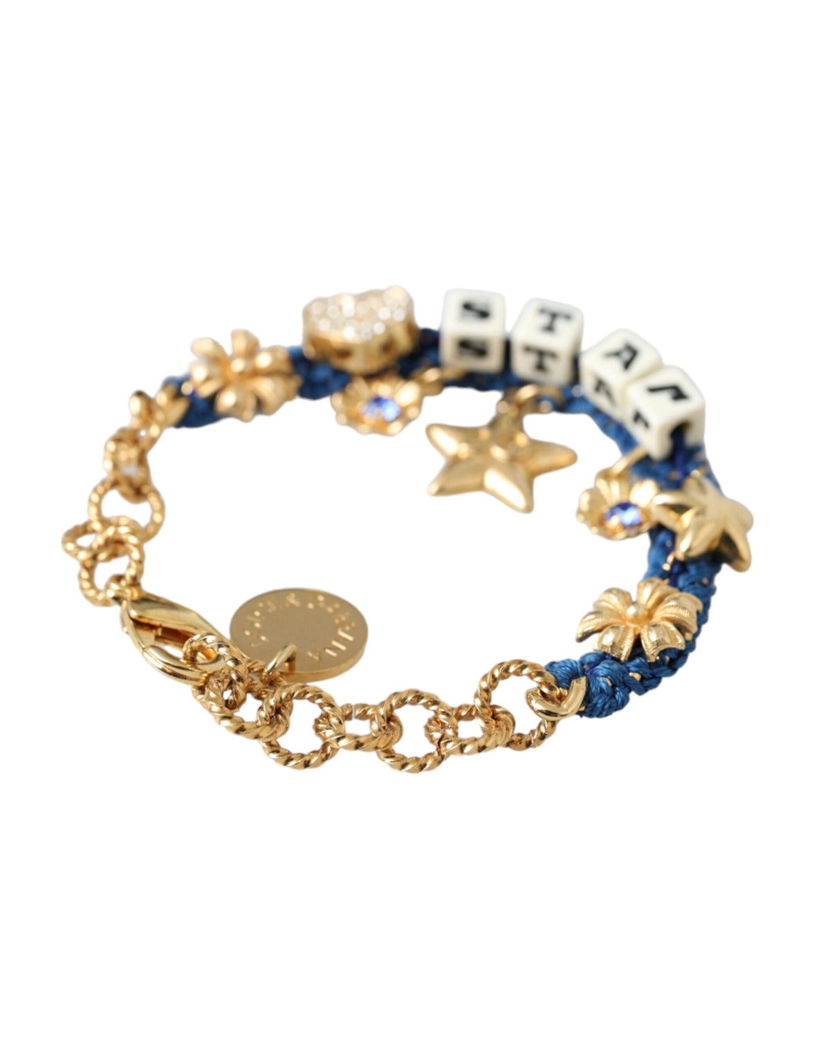 Pulsera de moda con cadena de latón en tono dorado y estrella de Dolce &amp; Gabbana