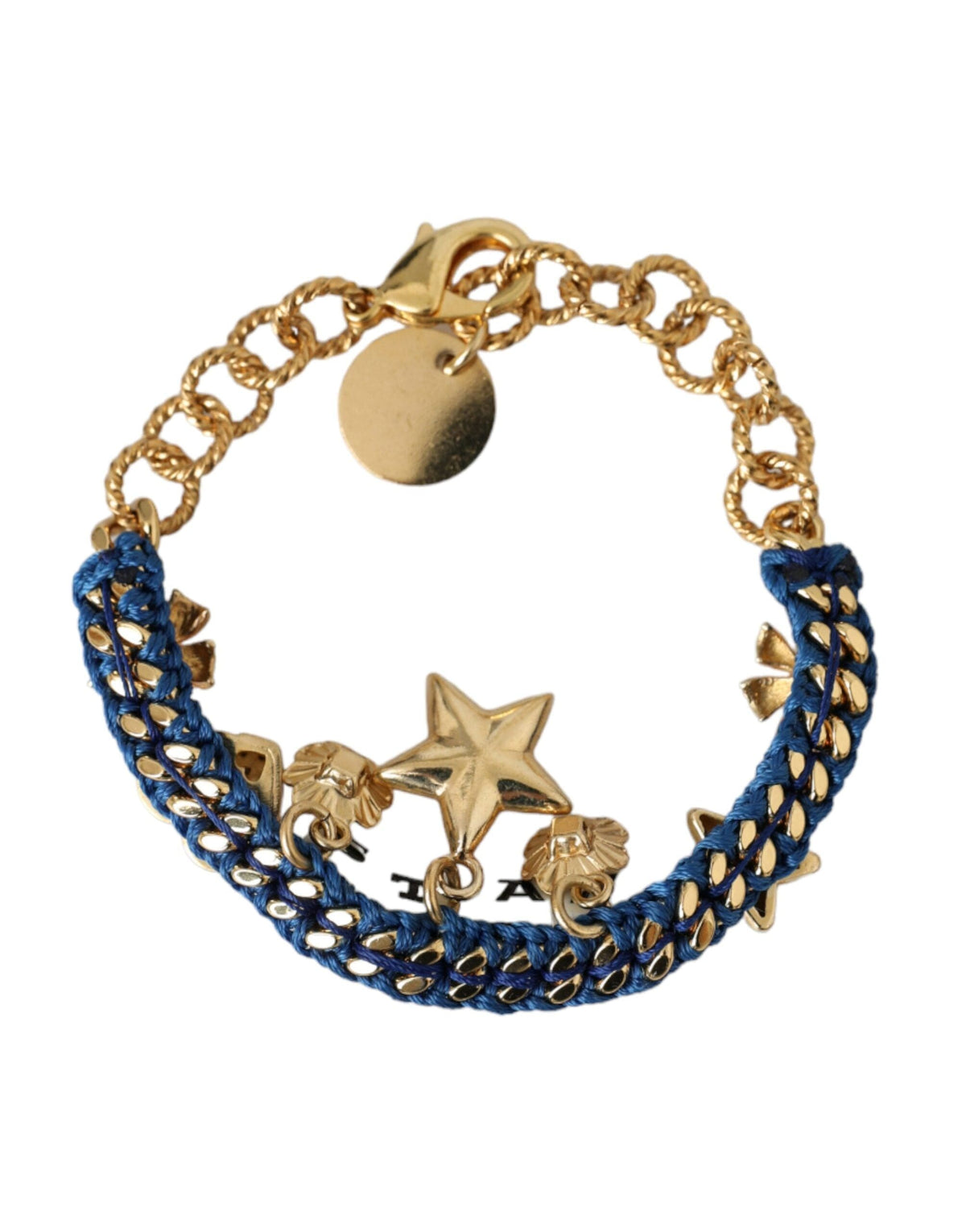 Pulsera de moda con cadena de latón en tono dorado y estrella de Dolce &amp; Gabbana