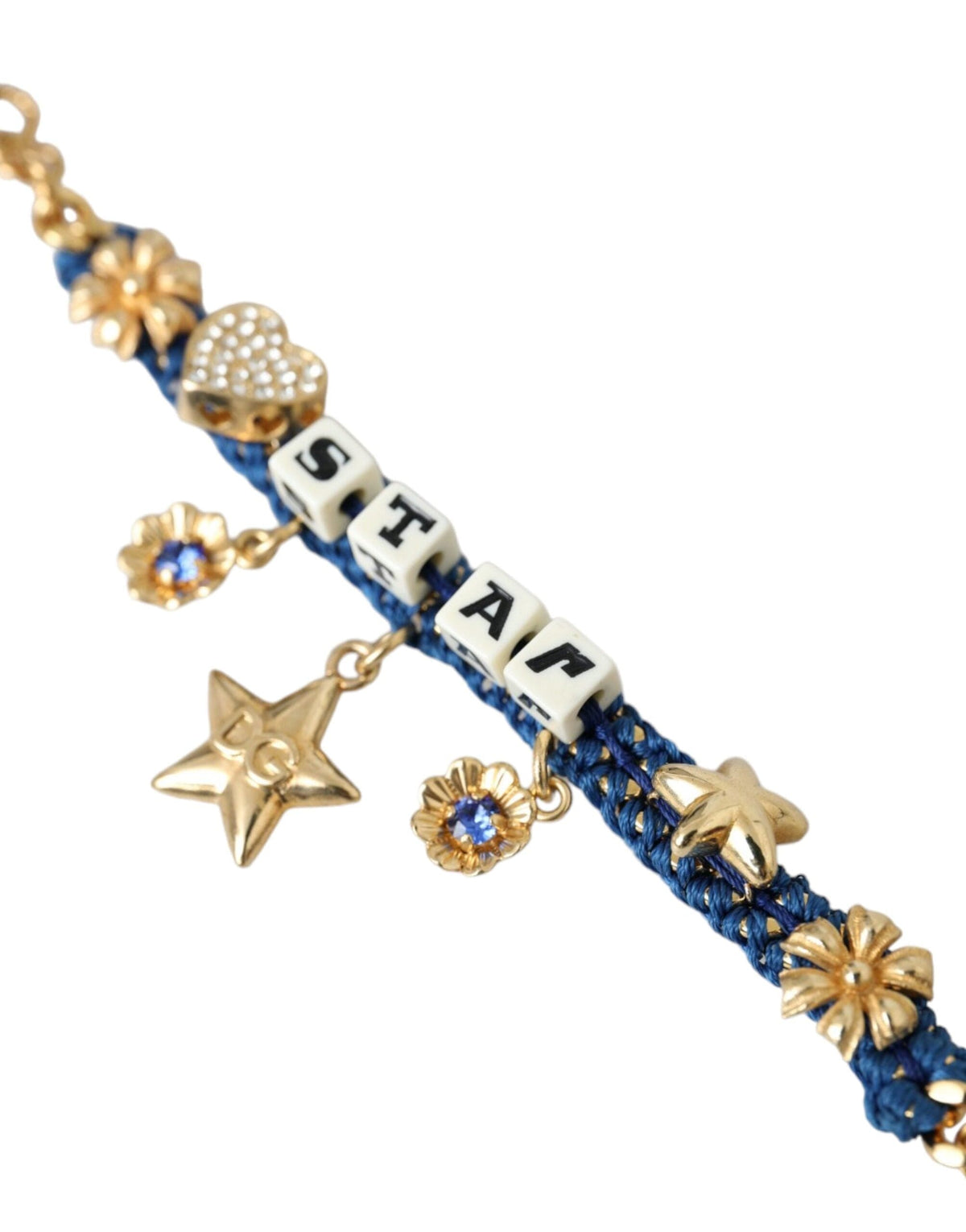 Pulsera de moda con cadena de latón en tono dorado y estrella de Dolce &amp; Gabbana