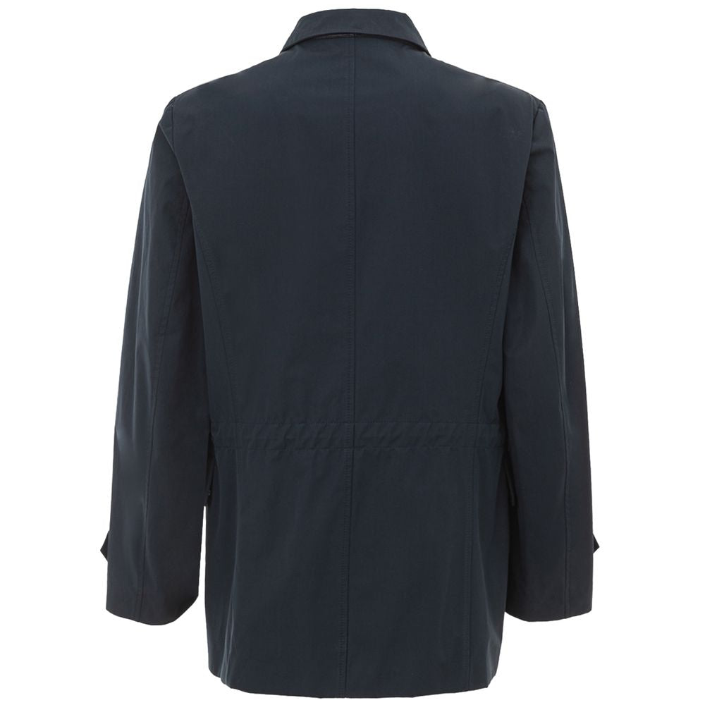 Chaqueta de algodón azul Brioni