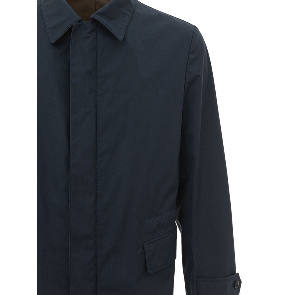 Veste en coton bleu Brioni