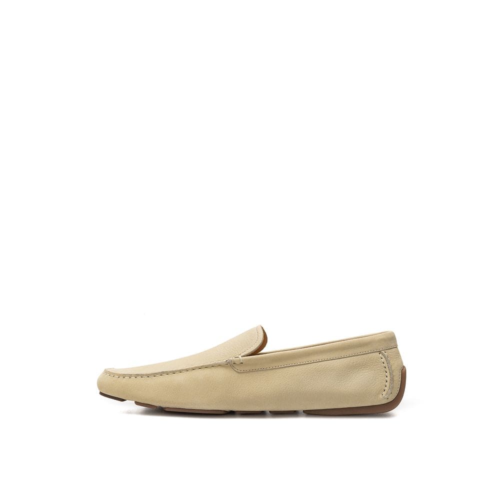 Mocassins en cuir beige Bally