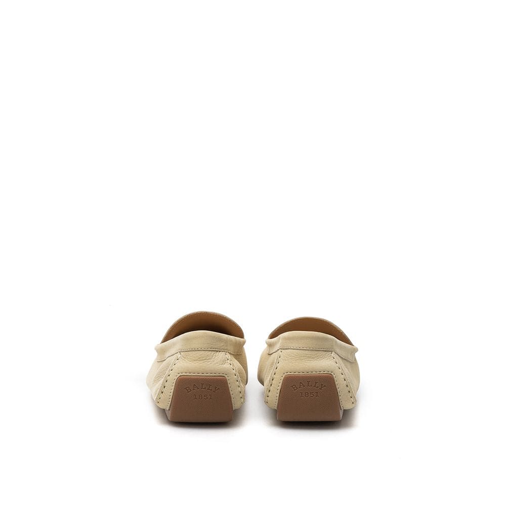 Mocassins en cuir beige Bally