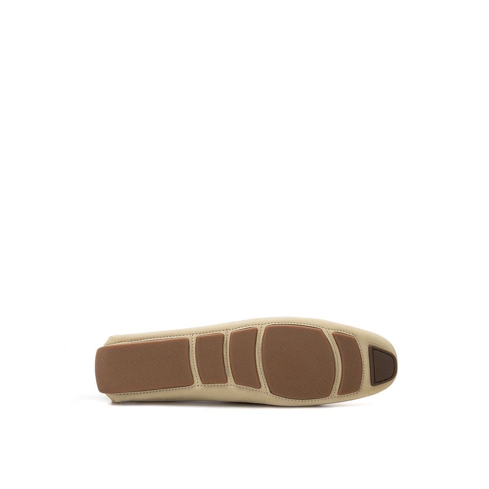 Mocassins en cuir beige Bally