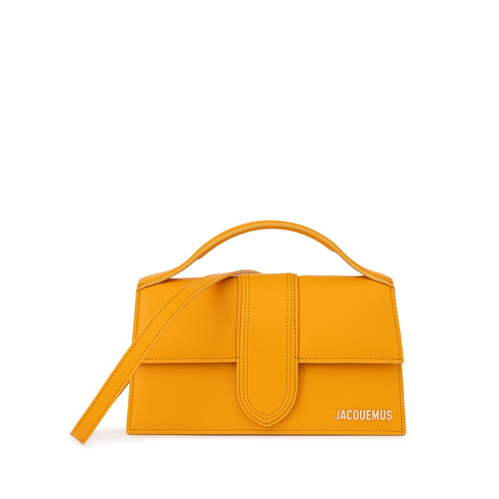 Sac à main en cuir orange Jacquemus