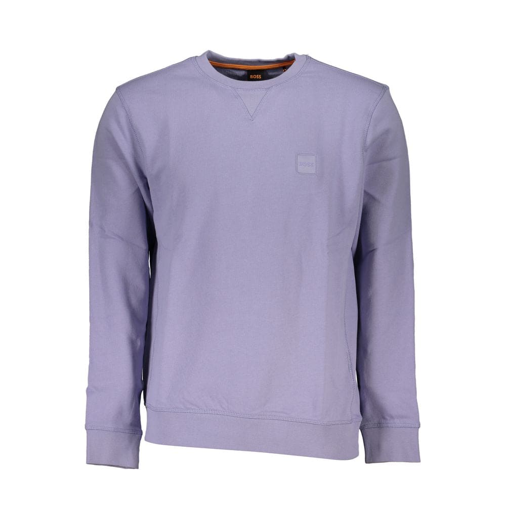 Pull en coton violet Hugo Boss