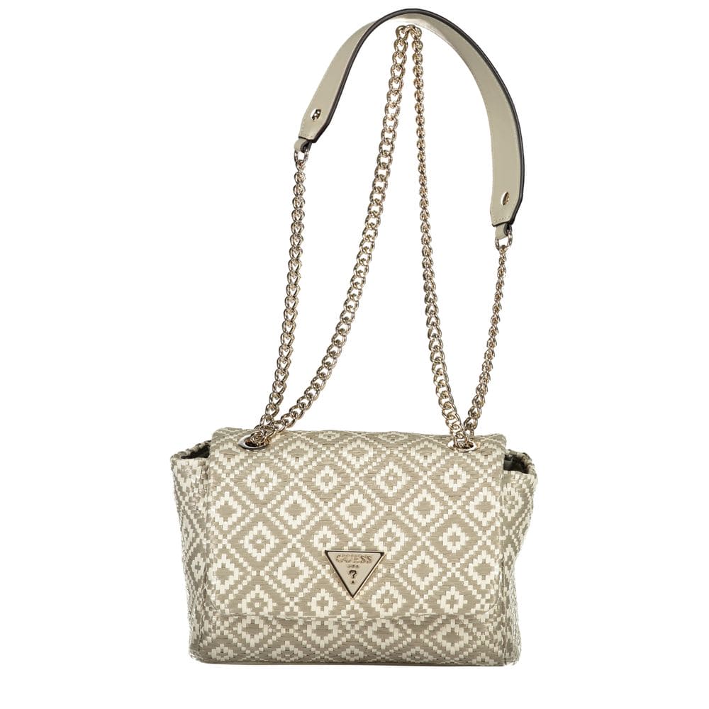 Bolso de mano de polietileno gris Guess Jeans