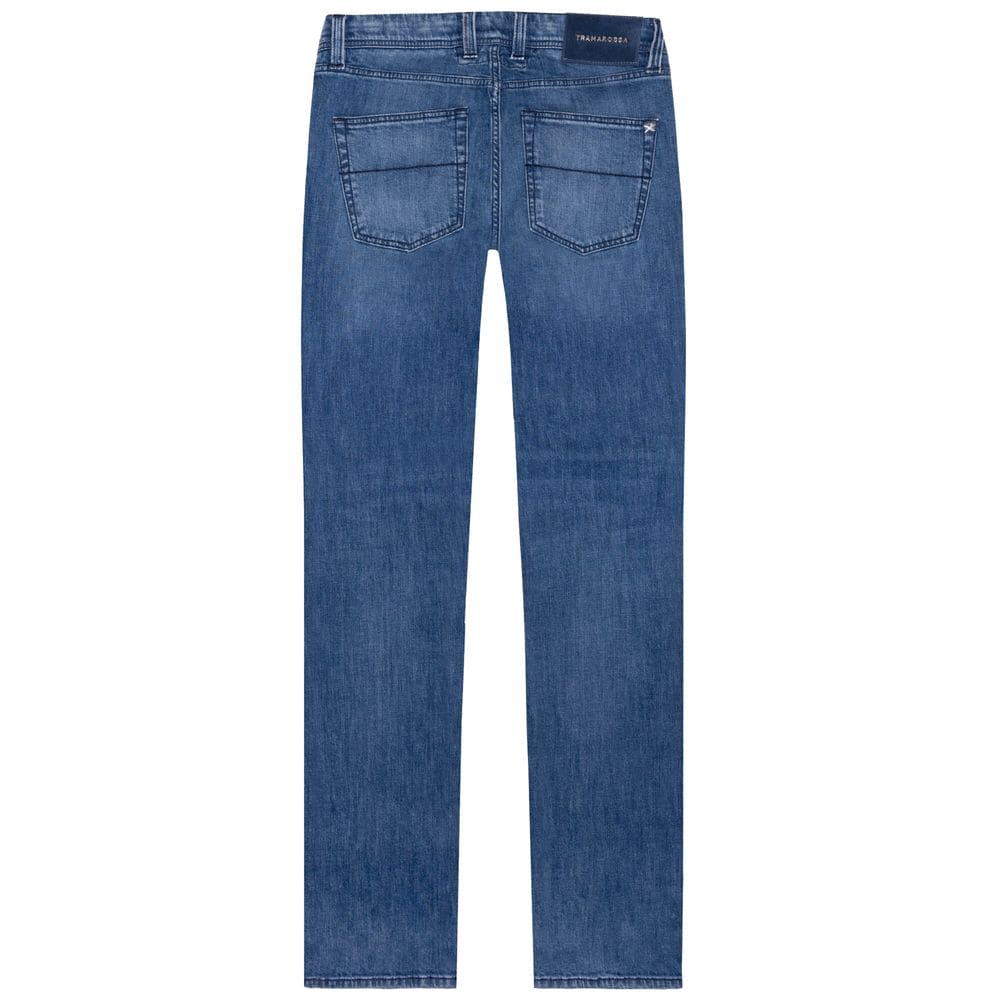 Jean et pantalon en coton bleu Tramarossa