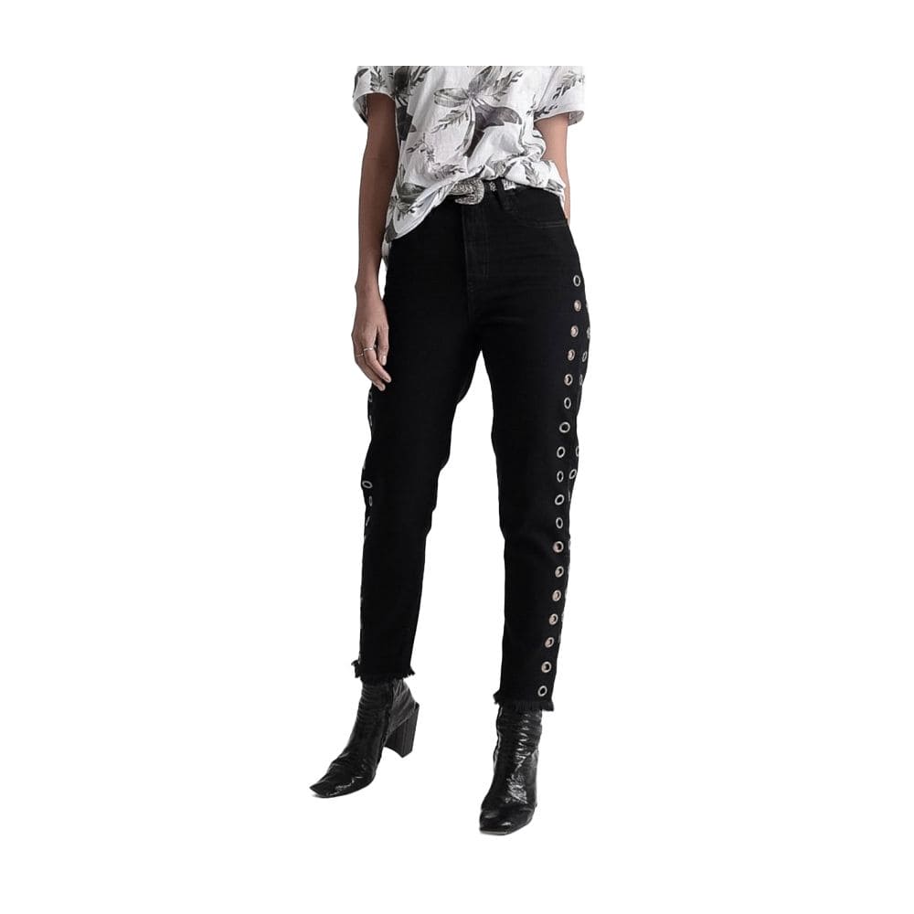 Jean et pantalon en coton noir One Teaspoon