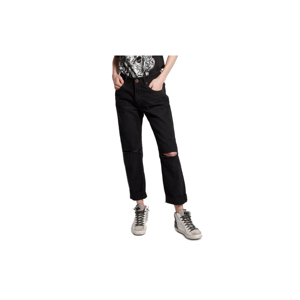 Jean et pantalon en coton noir One Teaspoon