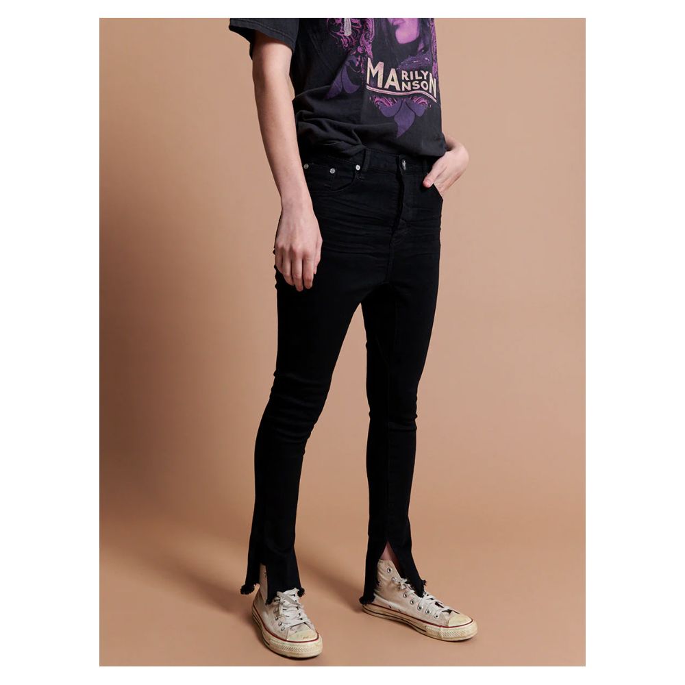 Jean et pantalon en coton noir One Teaspoon