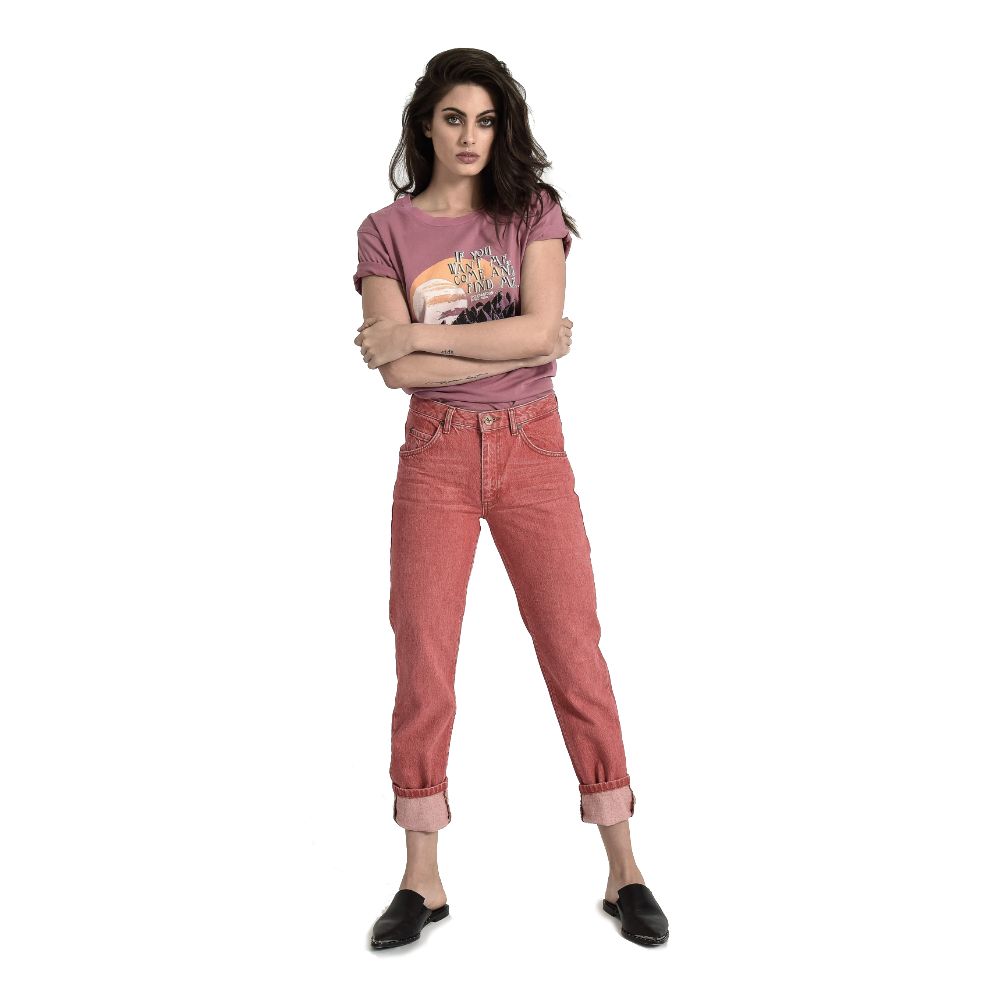 One Teaspoon Red Cotton Women Jeans