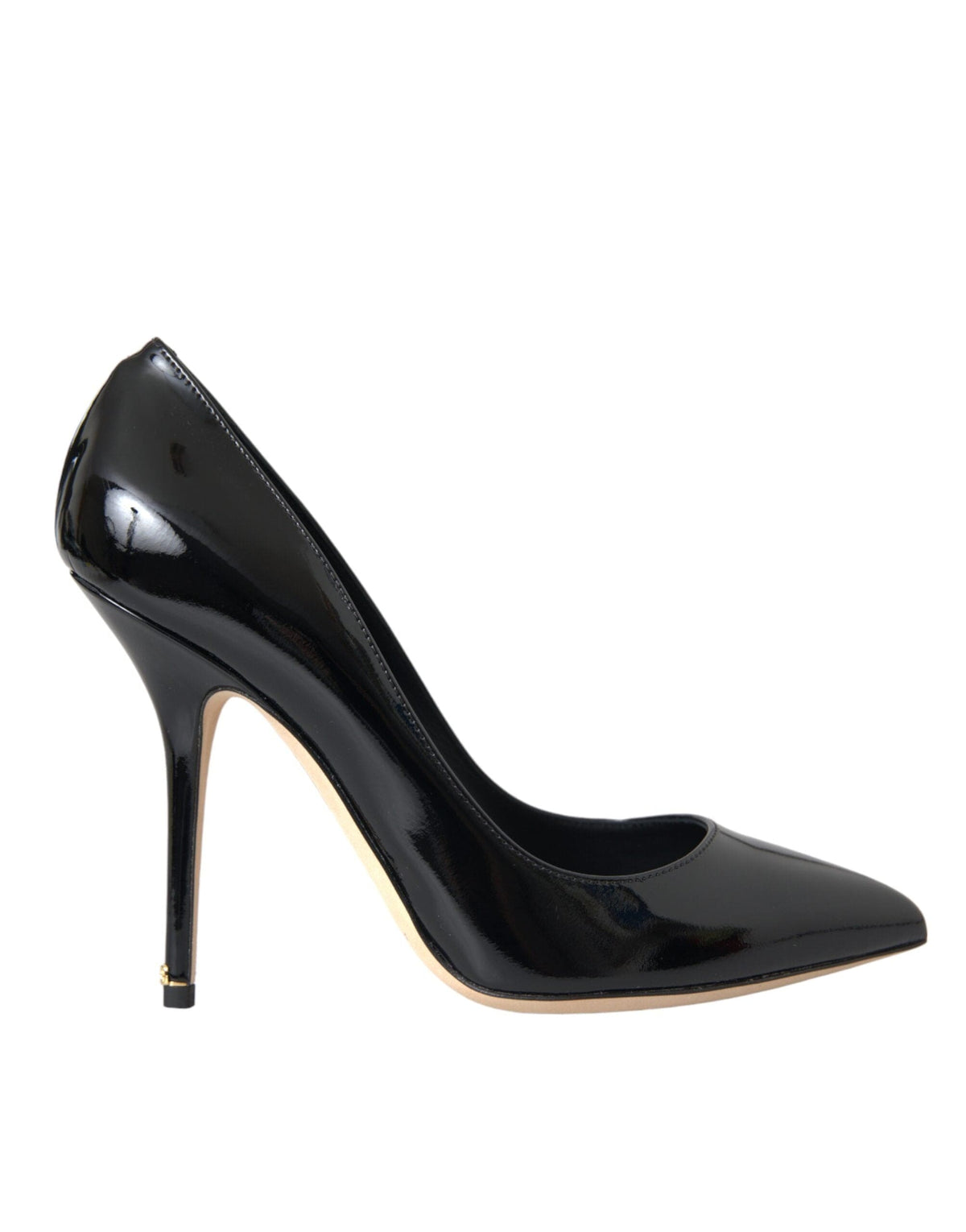 Escarpins à talons Bellucci en cuir verni noir Dolce &amp; Gabbana