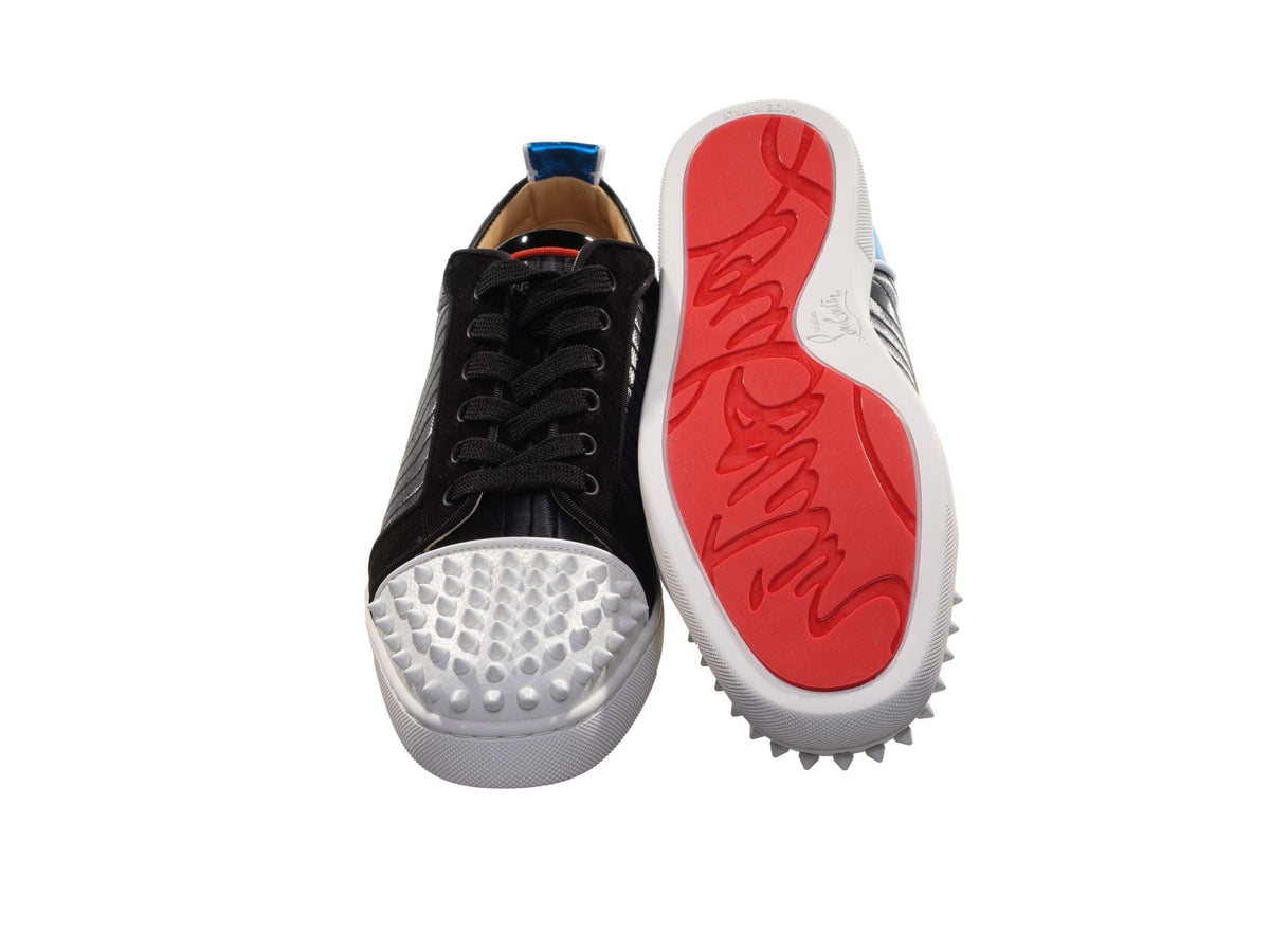 Zapatillas con cordones en contraste Louis Junior Spikes Orlato de Christian Louboutin