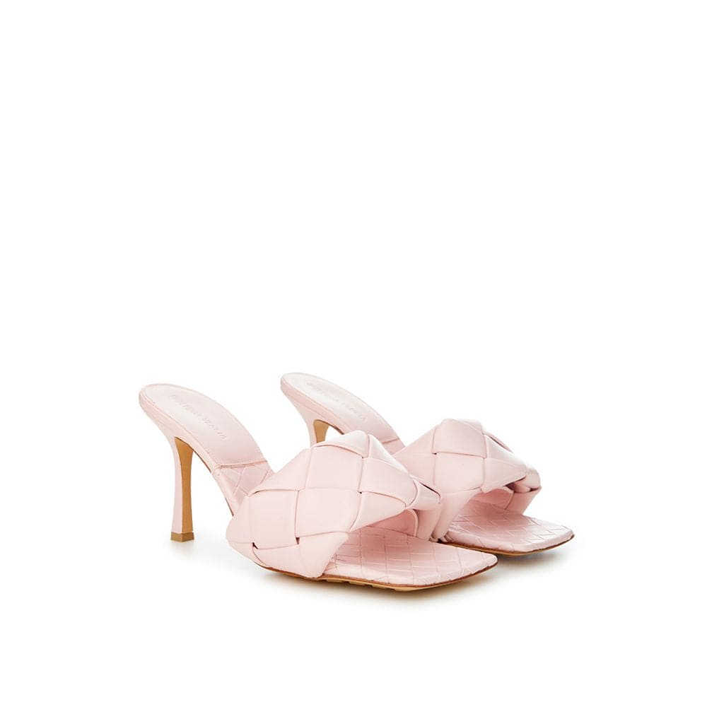 Sandale en cuir rose Bottega Veneta