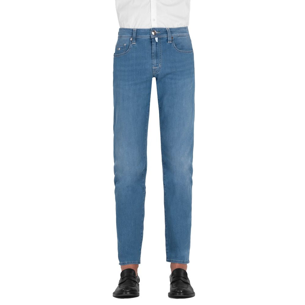 Jean et pantalon en coton bleu clair Tramarossa