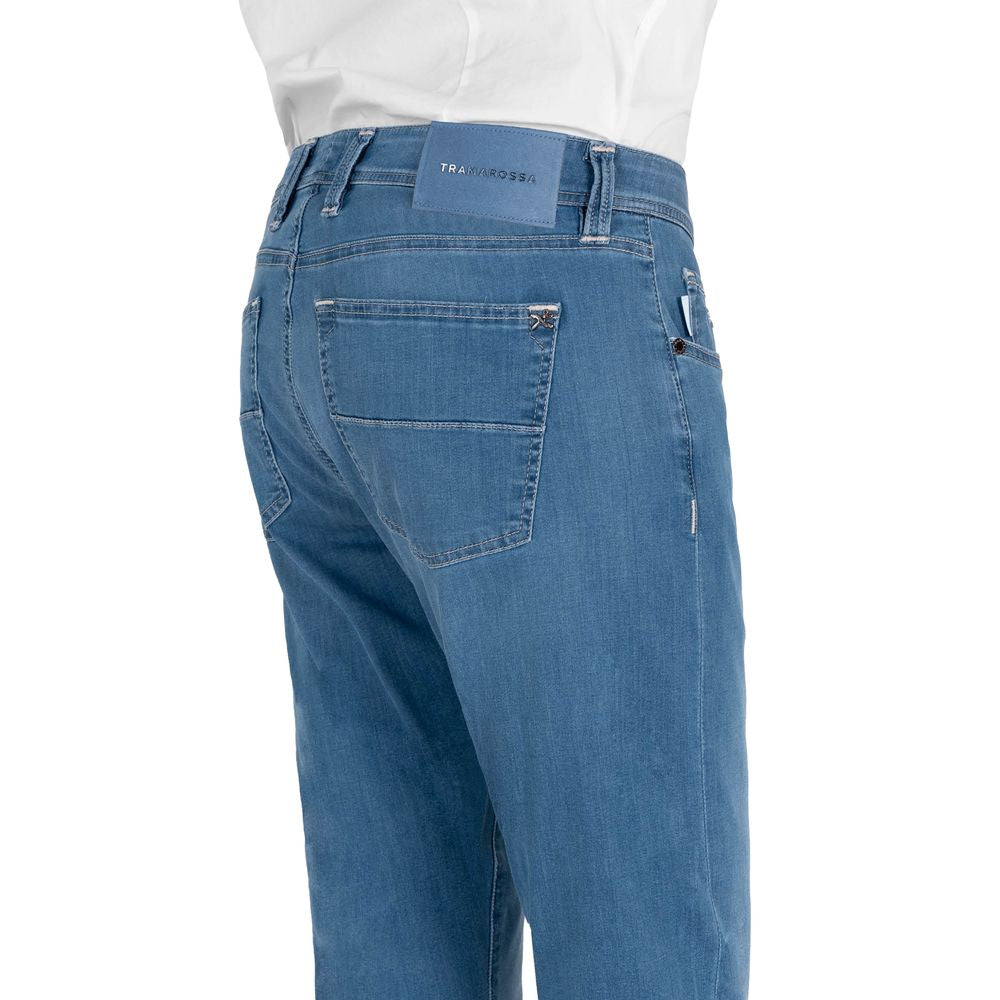 Jean et pantalon en coton bleu clair Tramarossa