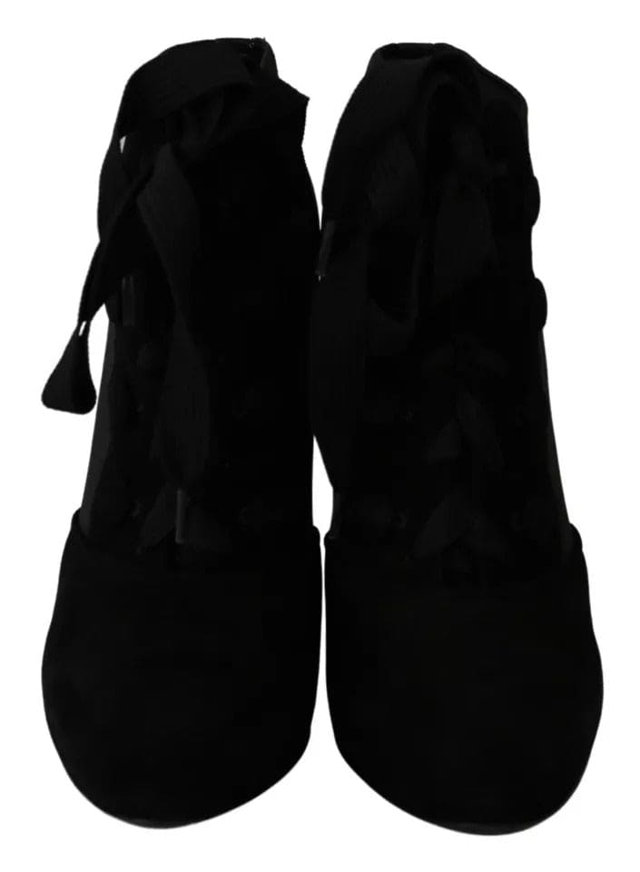 Botines de ante elástico negro Dolce &amp; Gabbana Botines Zapatos