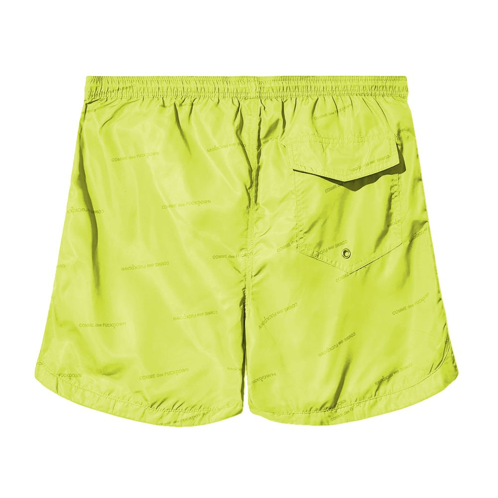 Maillot de bain en polyester jaune Comme Des Fuckdown