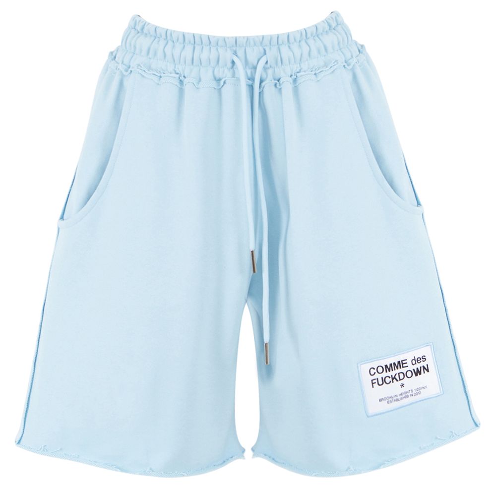 Short en coton bleu clair Comme Des Fuckdown