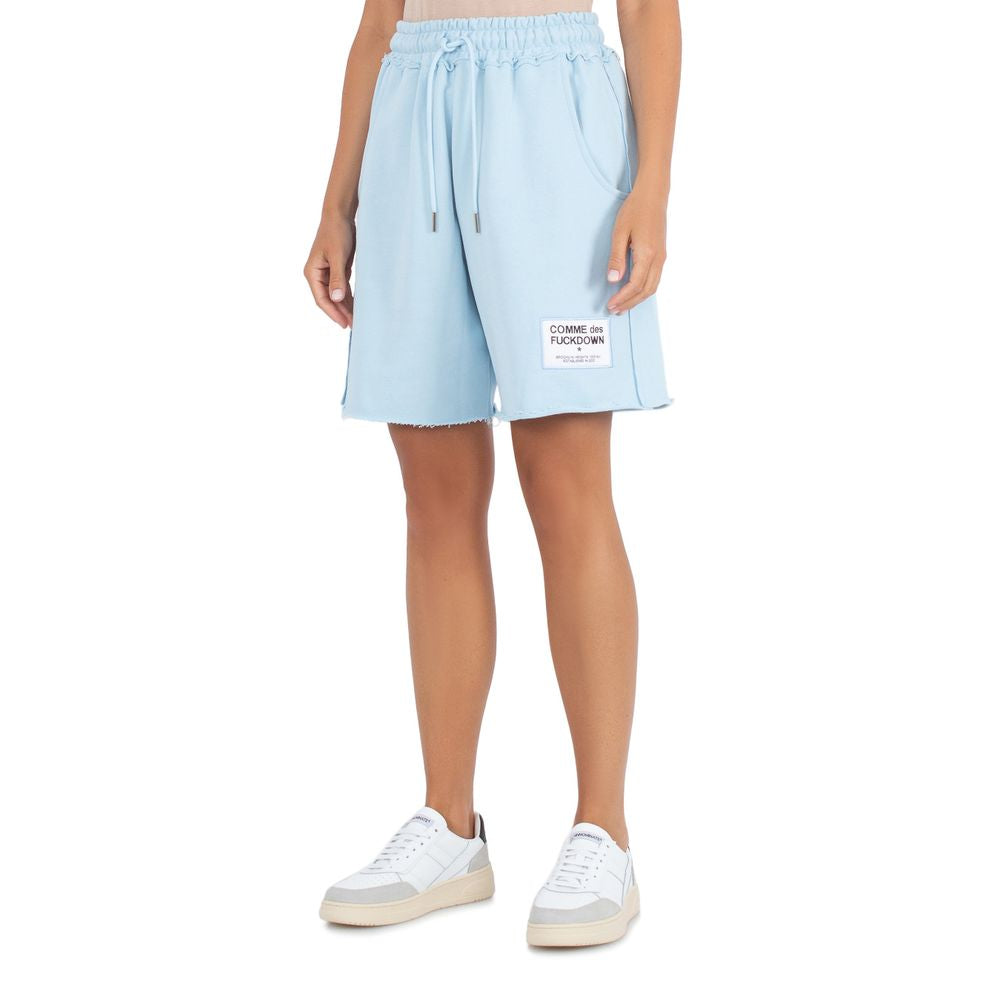 Short en coton bleu clair Comme Des Fuckdown