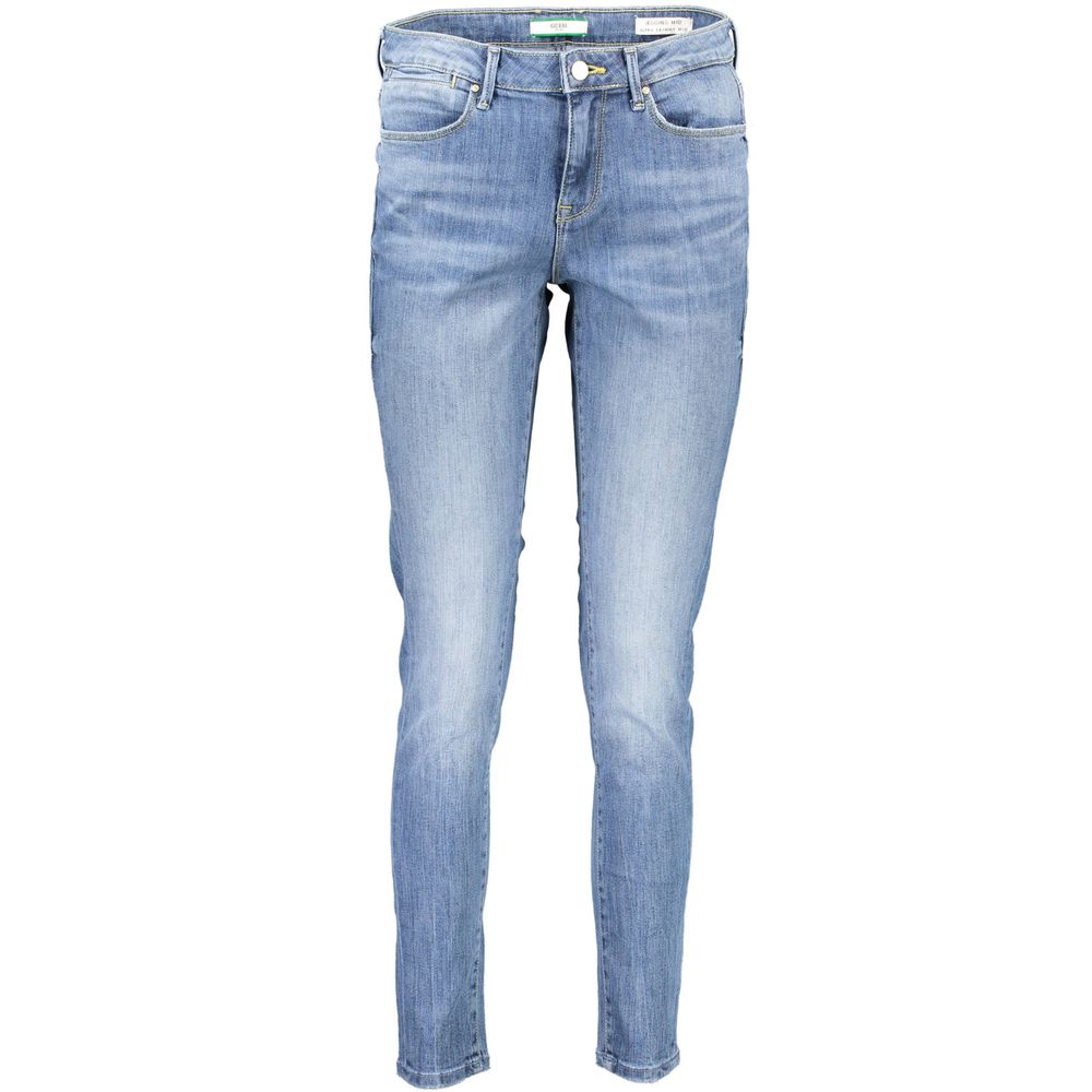 Vaqueros Guess Ultra Skinny de tiro medio en azul claro