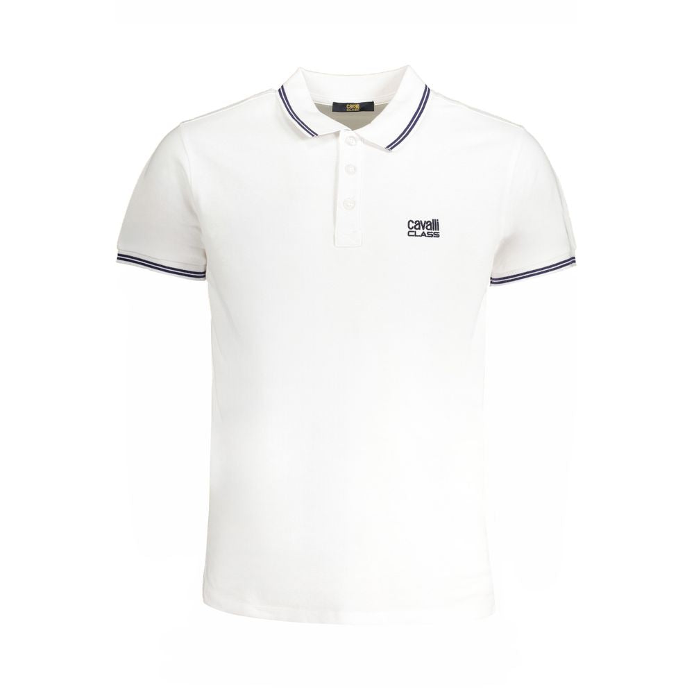 Polo de algodón blanco Cavalli Class