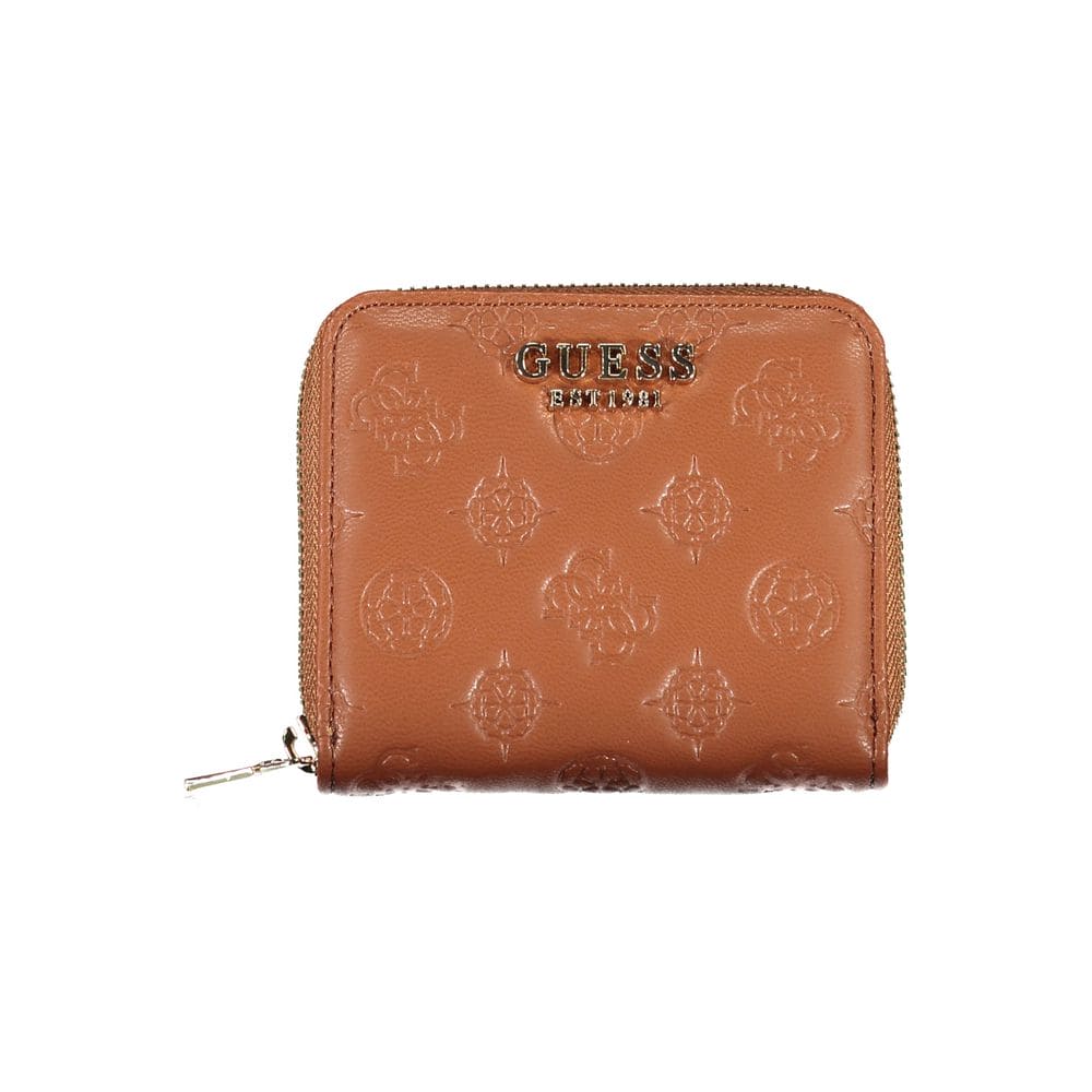 Cartera con detalles en contraste Guess Jeans Chic Brown