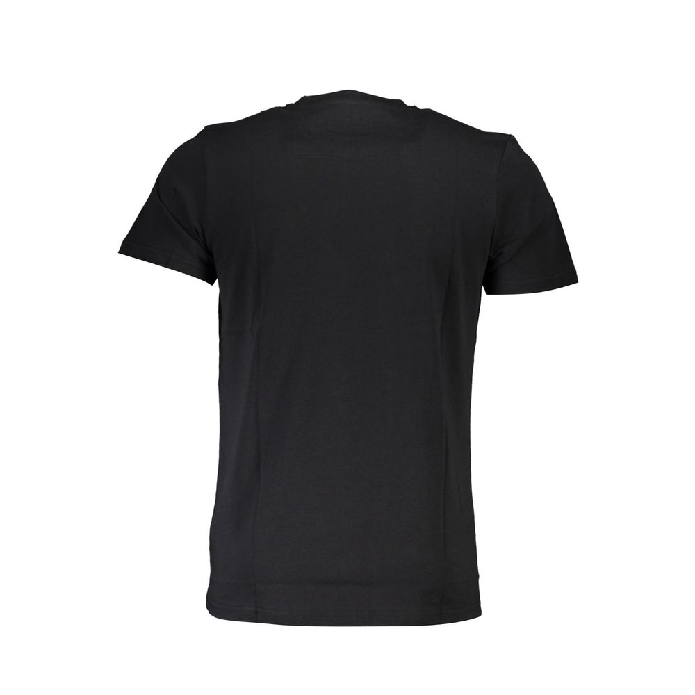 Camiseta de algodón negra Cavalli Class