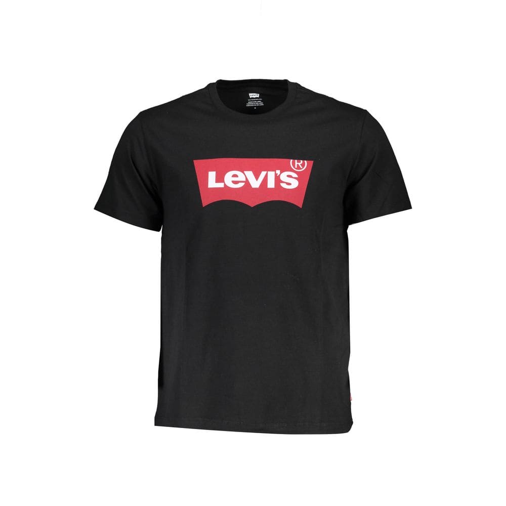 T-shirt ras du cou en coton noir élégant de Levi's