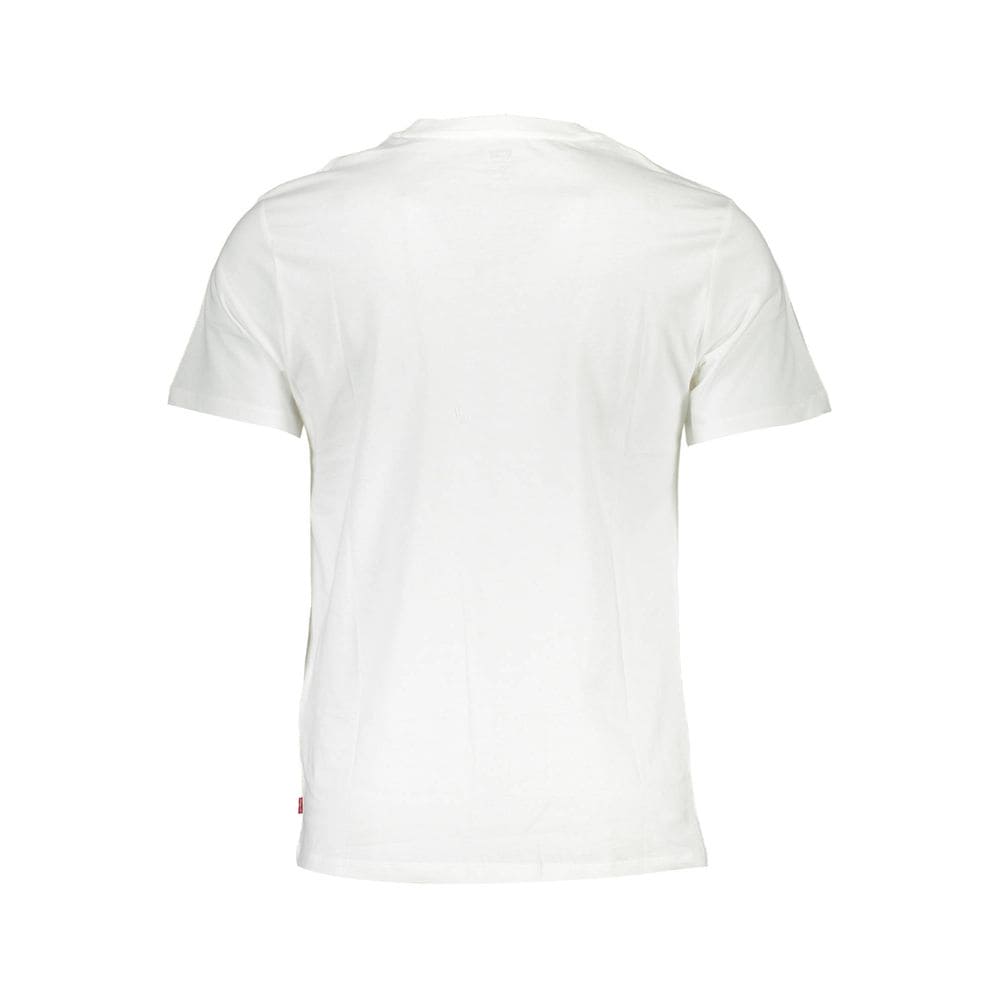 Camiseta Levi's de algodón con cuello redondo y estampado del logotipo en blanco nítido