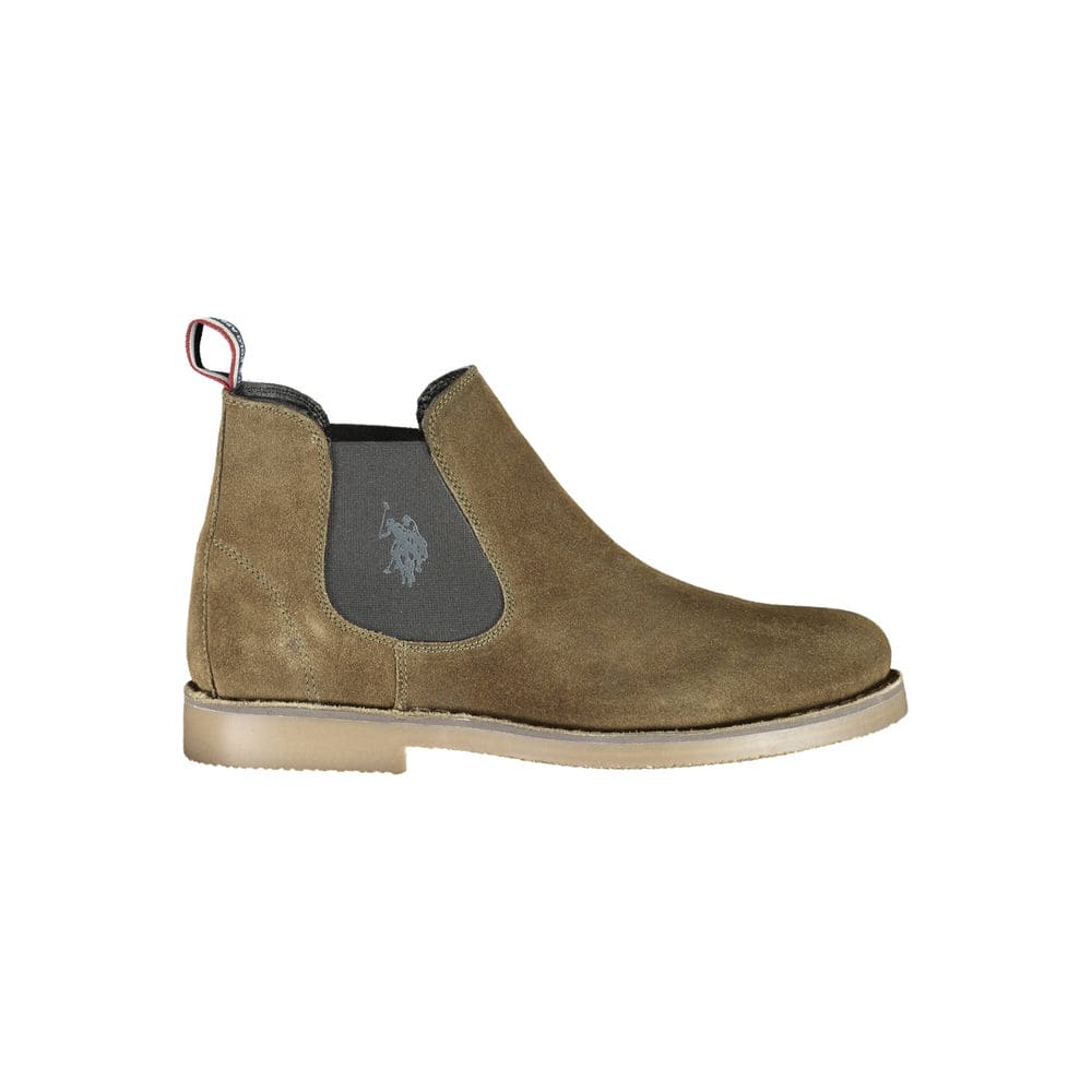 Bottines chics vertes avec logo US POLO ASSN.