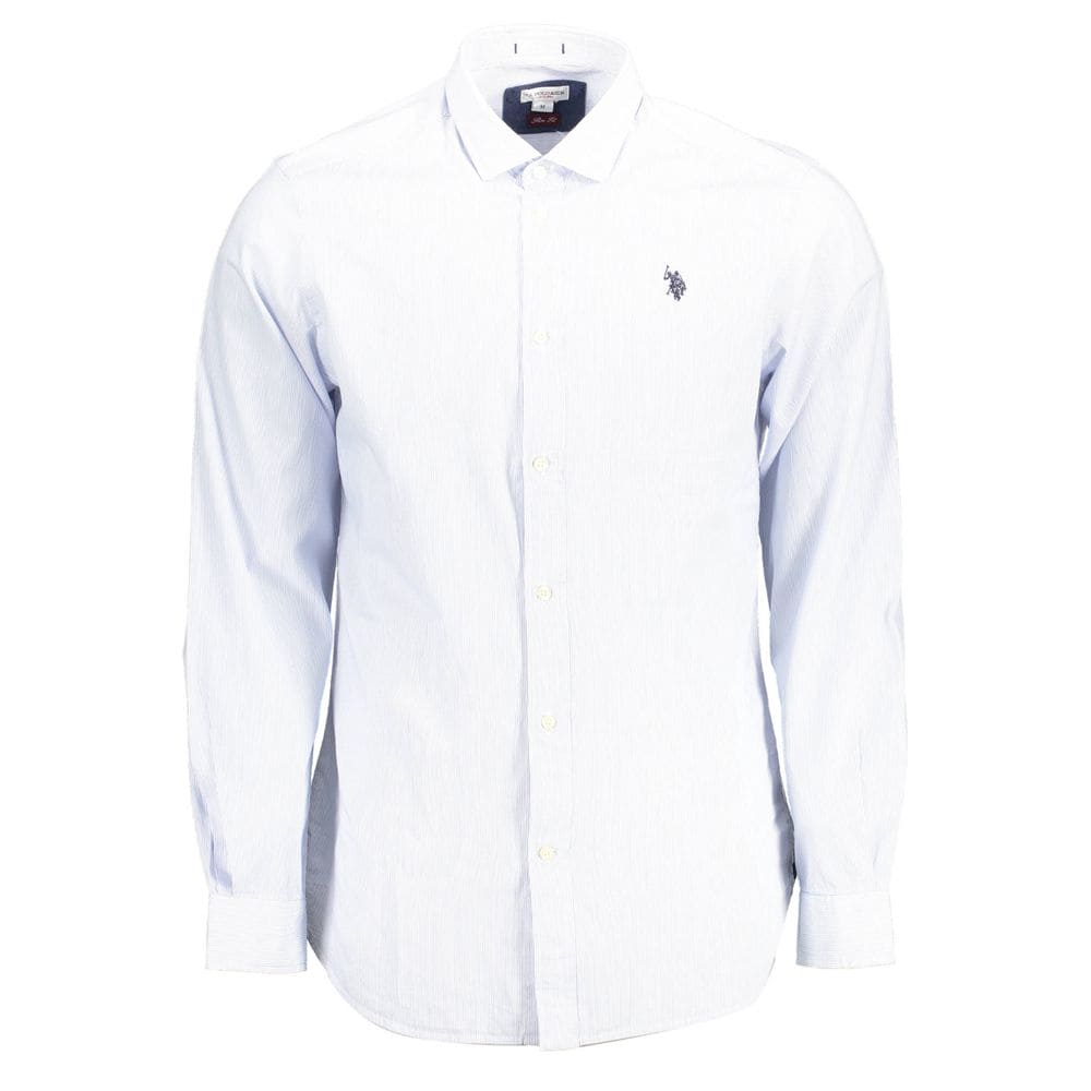 U.S. POLO ASSN. Slim Fit French Collar Embroidered Shirt