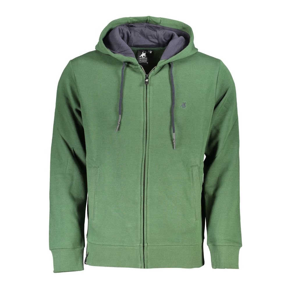 Sudadera con capucha US Grand Polo Chic Green con bordado elegante