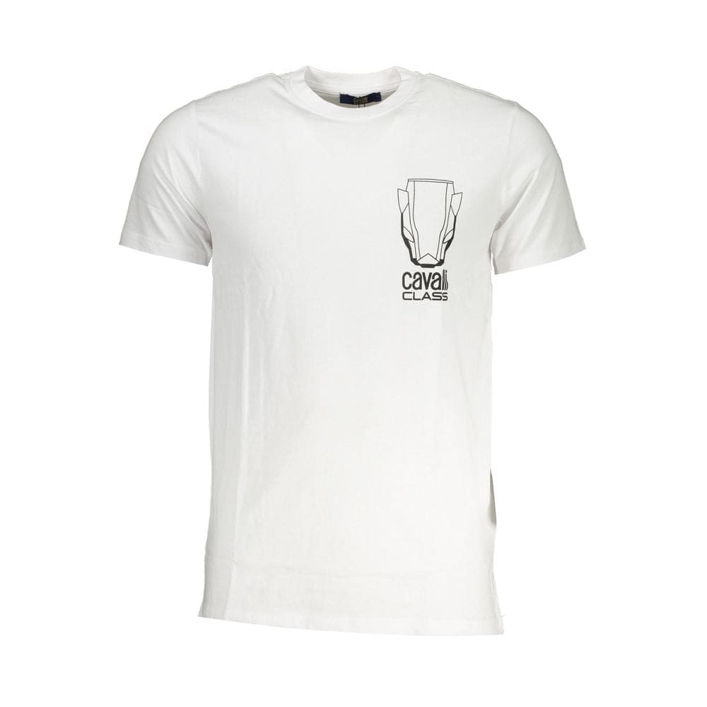 T-shirt en coton blanc Cavalli Class