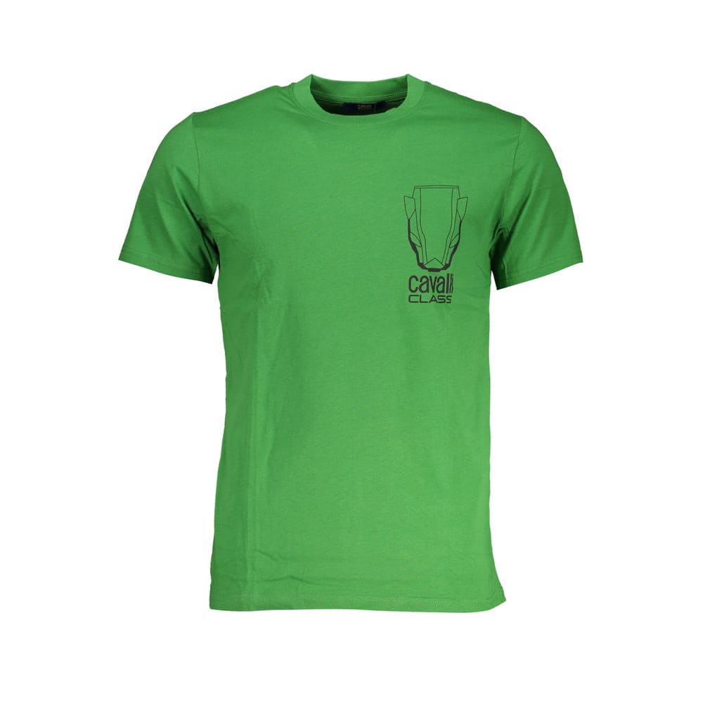 T-shirt en coton vert Cavalli Class