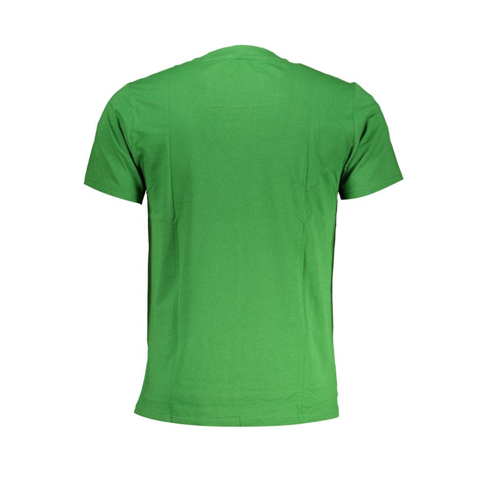 Camiseta de algodón verde Cavalli Class