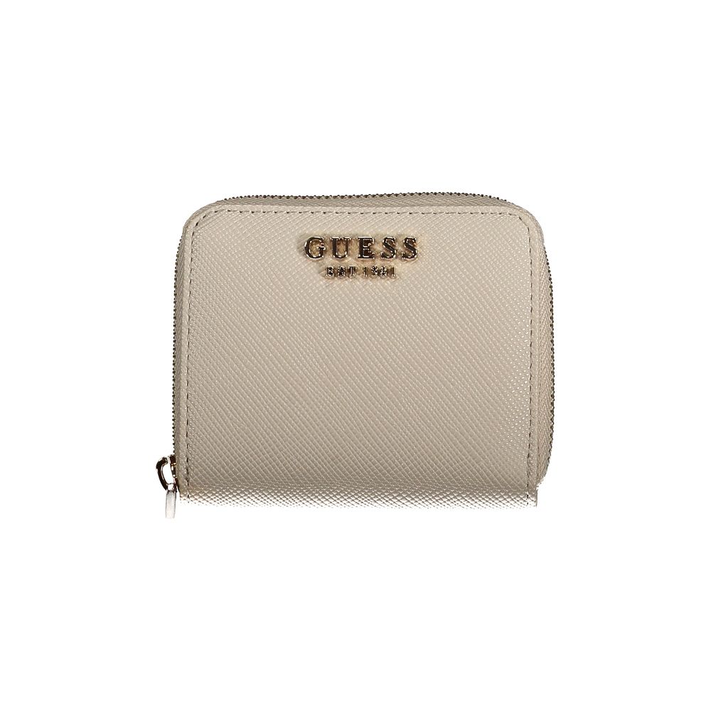 Cartera de polietileno beige Guess Jeans