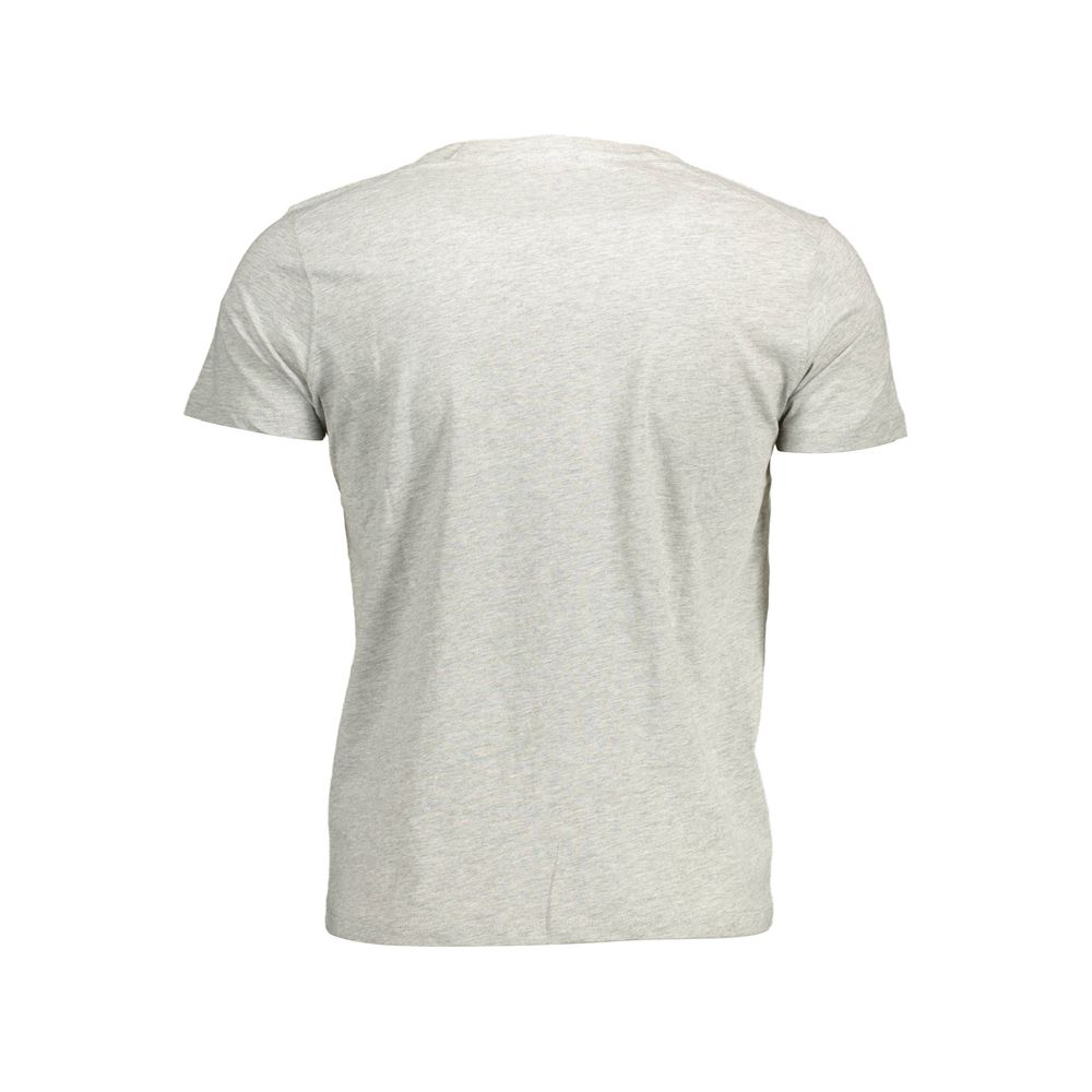 T-shirt ras du cou en coton gris élégant US POLO ASSN.