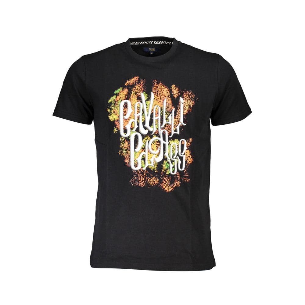 T-shirt en coton noir Cavalli Class