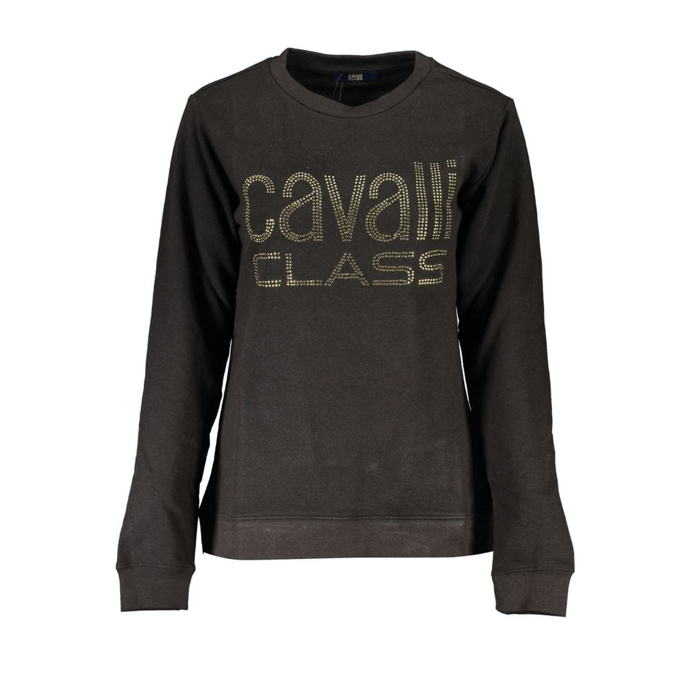 Pull en coton noir de la collection Cavalli Class