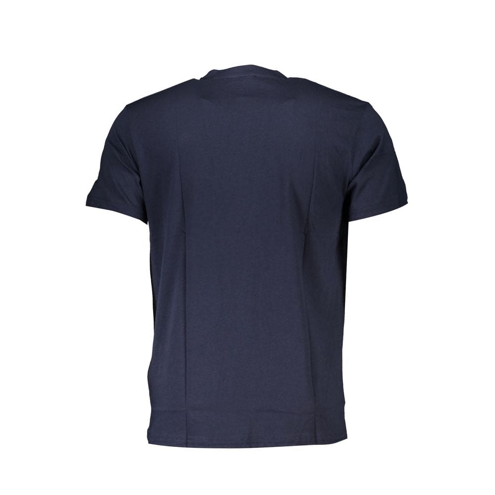 Camiseta de algodón azul Cavalli Class