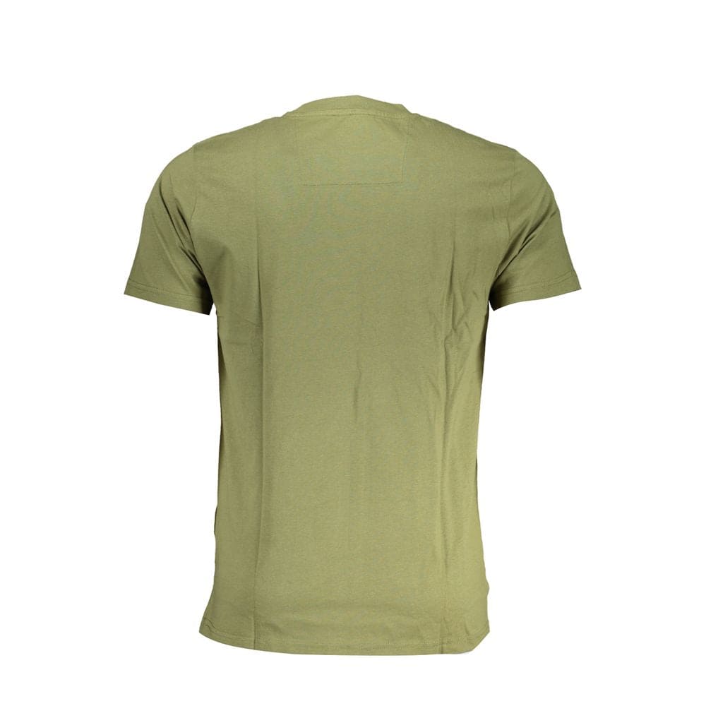 Camiseta de algodón verde Cavalli Class