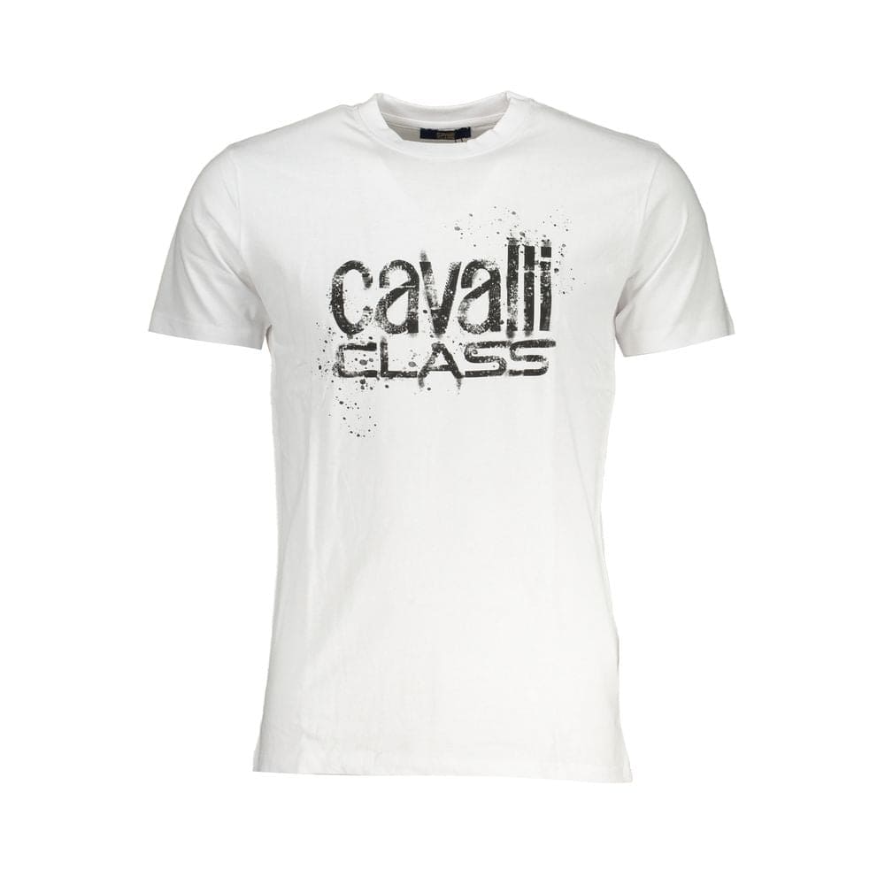 T-shirt en coton blanc Cavalli Class