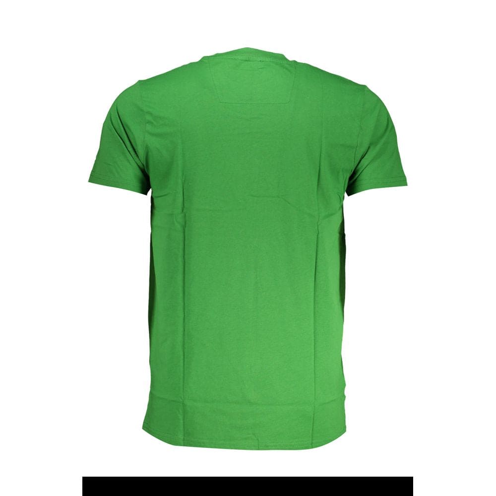 Camiseta de algodón verde Cavalli Class