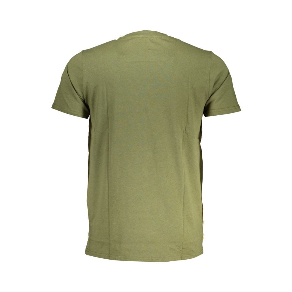 Camiseta de algodón verde Cavalli Class