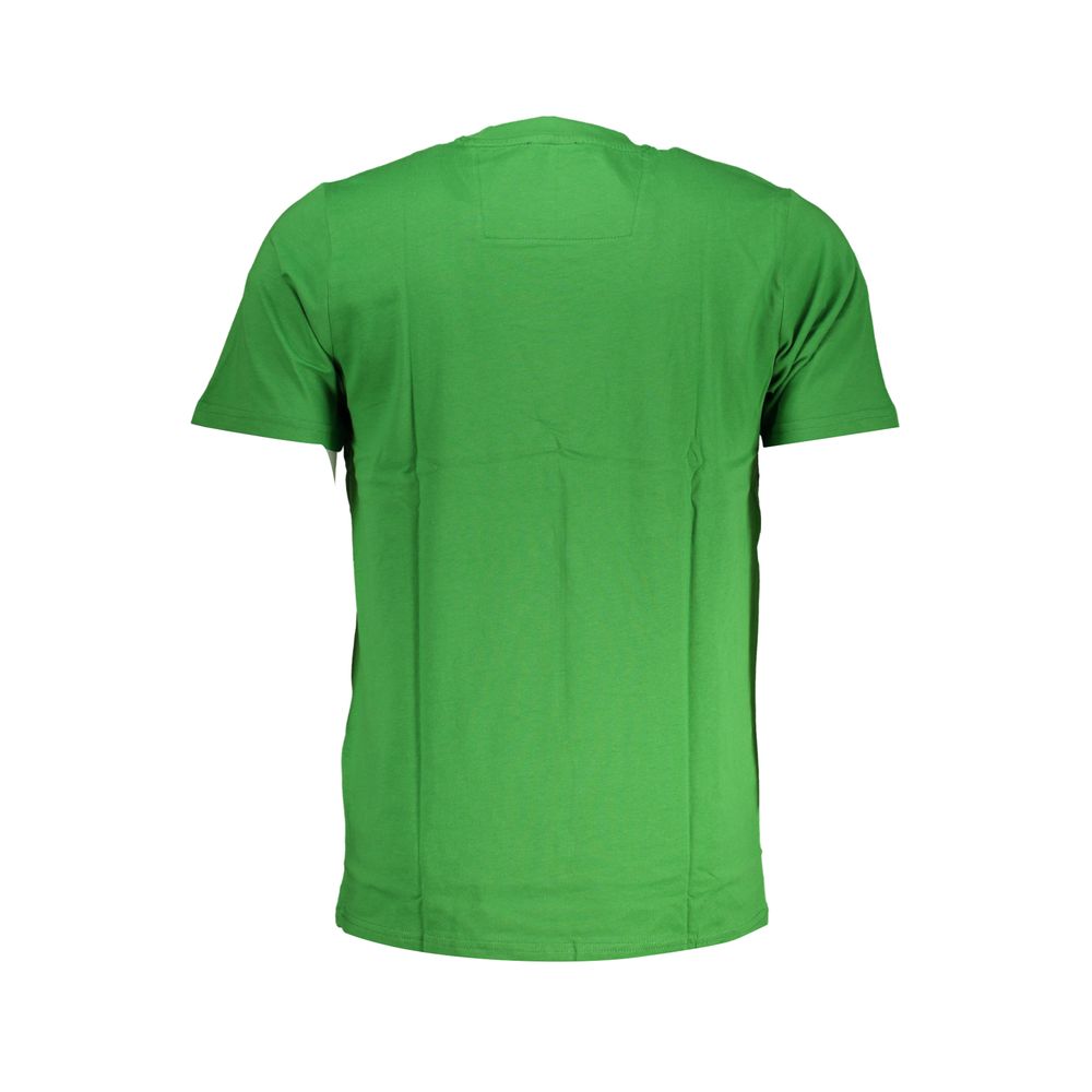 Camiseta de algodón verde Cavalli Class