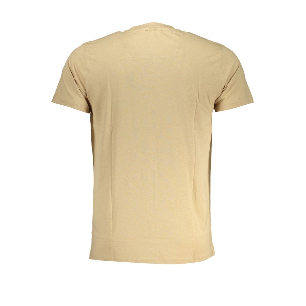 Camiseta de algodón beige Cavalli Class