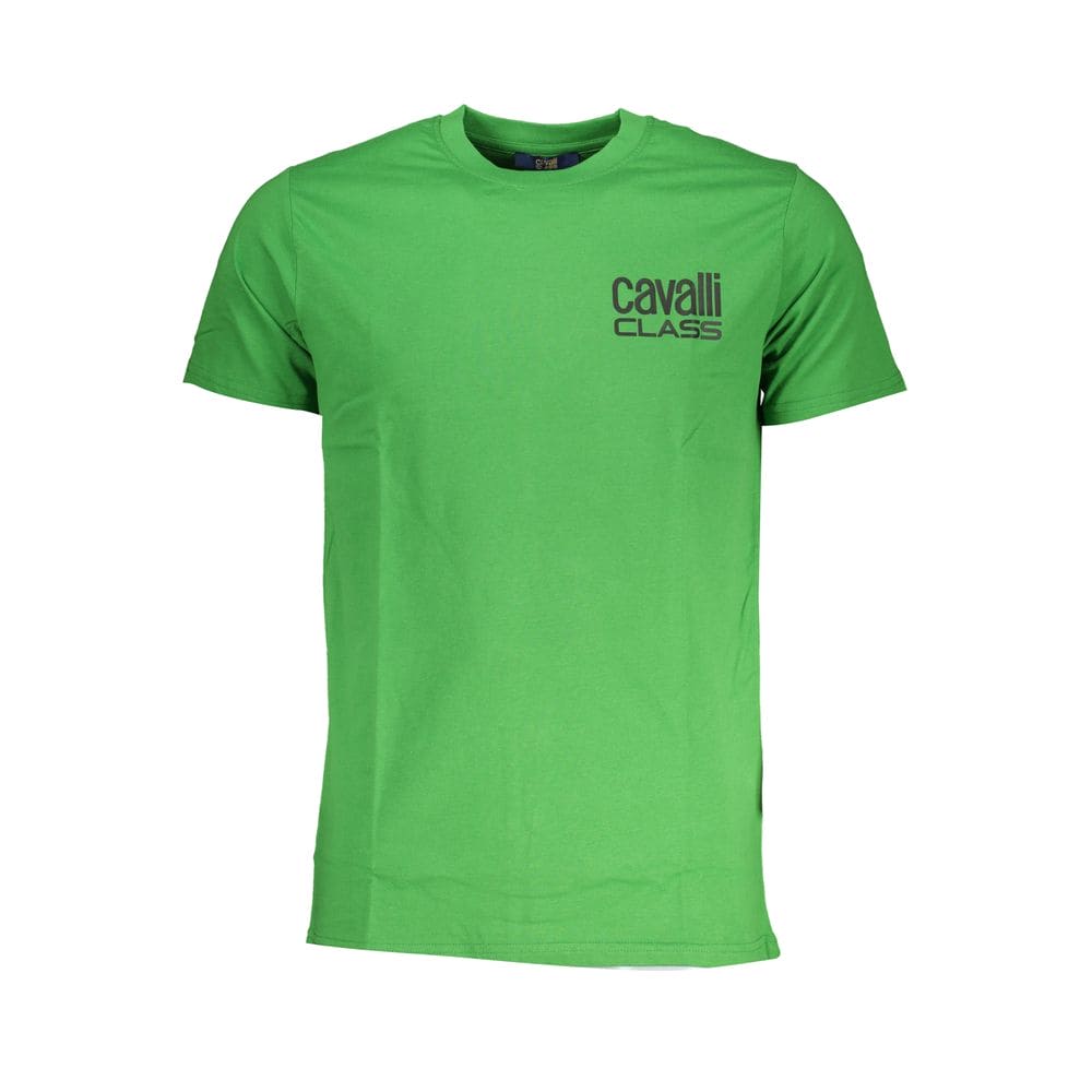 T-shirt en coton vert Cavalli Class